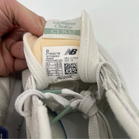 New Balance CT302 White Green Calssic Tie Dye Suede Upper Lace Up Sneakers 11 - Picture 12 of 14